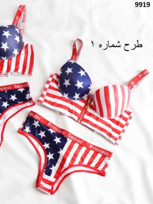 ست سوتین اسفنجی ازجلو زیپدار