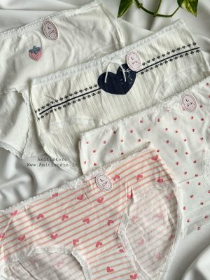 شورت نخی عروسکی توت فرنگی لارج کد 35