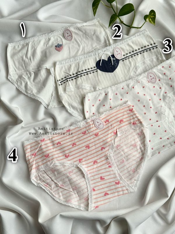 شورت نخی عروسکی توت فرنگی لارج کد 35