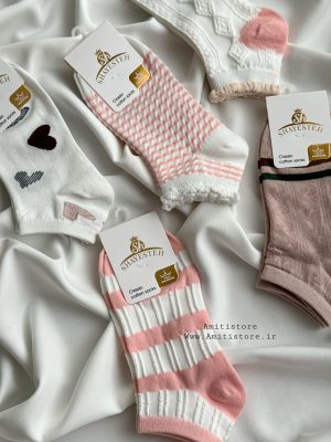 جوراب مچی نخی هلویی کد 308