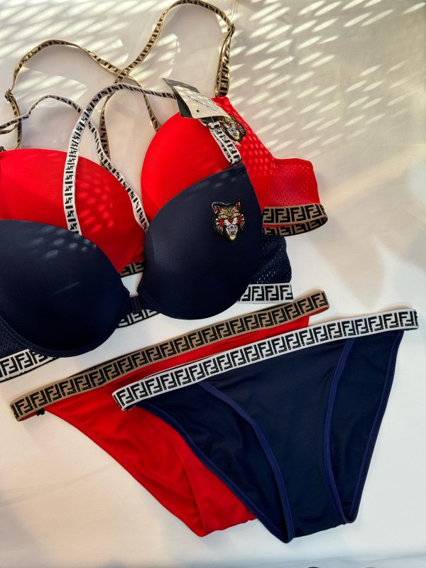 ست سوتین اسفنجی ازجلوبازشو fendi