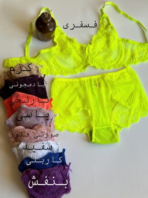 ست سوتین شورت جنیفری تمام دانتل کد 1166