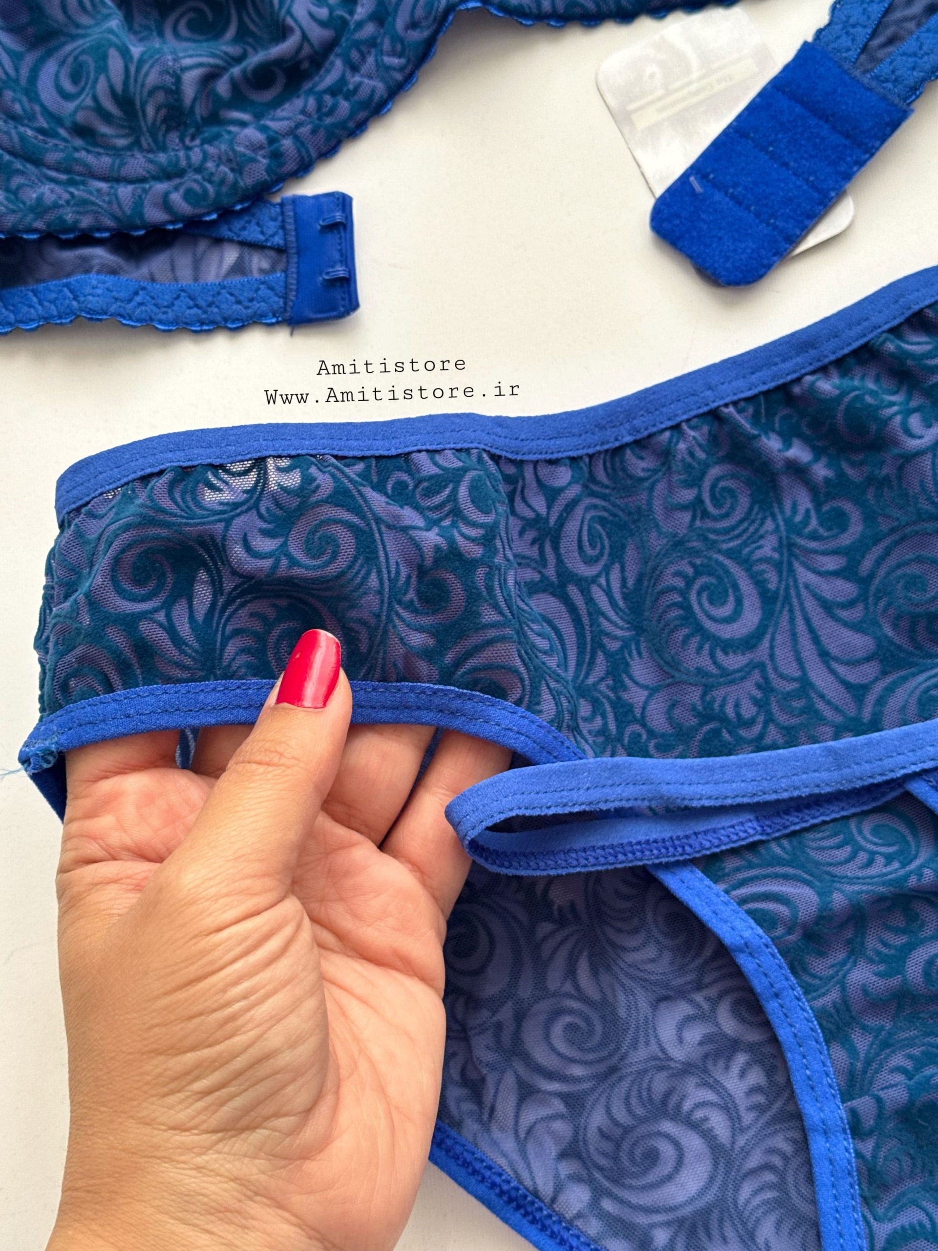 ست سوتین توری دوشورته طرح گل کد 1368 1 ست سوتین توری دوشورته طرح گل کد 1368