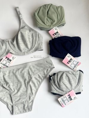 ست سوتین نخی پرسی TBN کد 1360