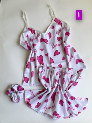 تاپ شورتک ساتن عروسکی کد ۲۰۴۱