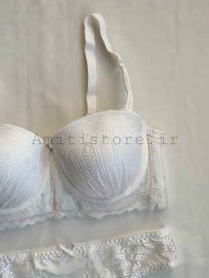 ست سوتین شورت اسفنجی کاپ نیمه کد ۰۱۹